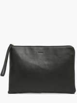 Business Bag Foulonn Leather Etrier Black foulonne EFOU817L