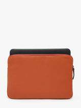 Leather 13" Flandres Laptop Cover Etrier Orange flandres EFLA8833-vue-porte