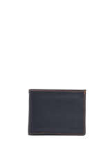 Wallet With Coin Purse Paris Leather Etrier Blue paris EPAR121