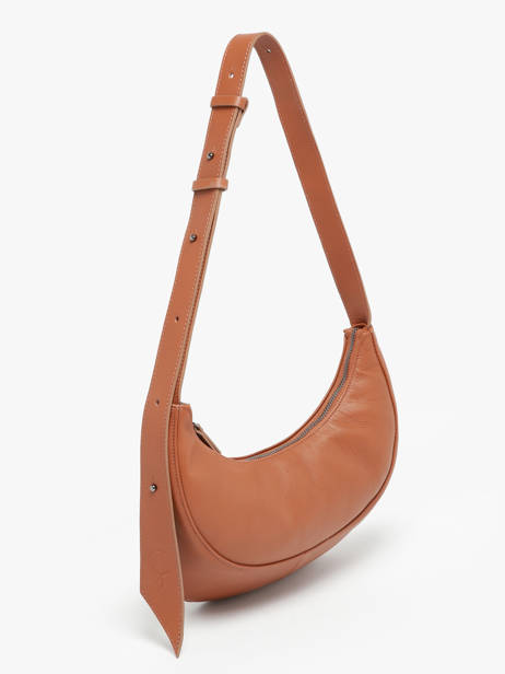 Sac BandouliÃ¨re Sosoomao Cuir Etrier Marron sosoomao ECSO057M vue secondaire 2